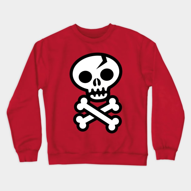 Skull & Crossbones Crewneck Sweatshirt by wotto